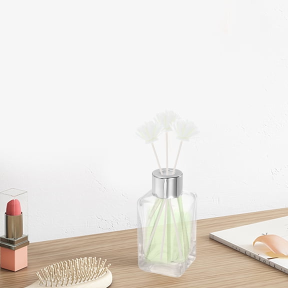 MUSEYA Flower Diffuser Sticks Rattan Reed Fragrance Diffuser Beige Wood 6Pcs For Office Decor