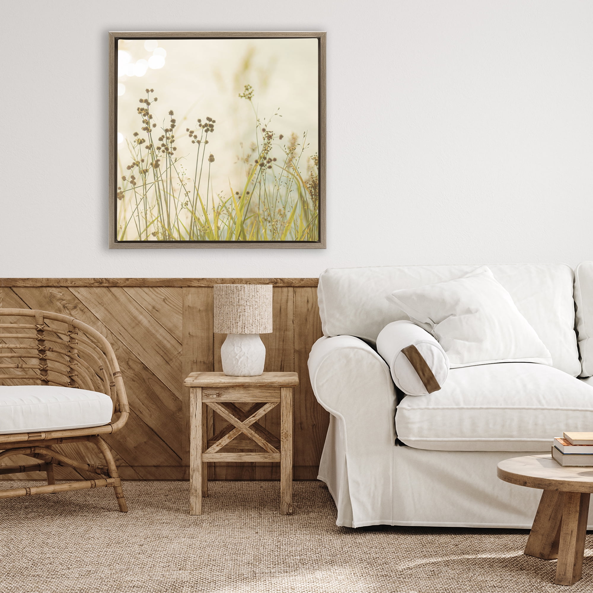 Stupell Industries Country Afternoon Walk Brown Framed Floater Canvas Wall Art, design by Erin Marie