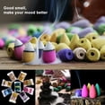 thumbnail image 3 of 45Pcs/Set Incense Cone Natural Back-flow Cone Shape Tiny Tower Incense for Spa, 3 of 10