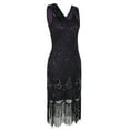 thumbnail image 5 of PrettyGuide Women 1920s Gatsby Cocktail Sequin Art Deco Flapper Dress, 5 of 7