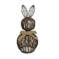 thumbnail image 2 of Crafted Wicker Easter Bunny Decor, Textured Organic Easter Decorations Statue For Earthy Easter Home Decor Accent, 2 of 6