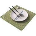 thumbnail image 3 of Microfiber Kitchen Towels. Stripe Designed. Super Soft and Absorbent Dish Towels. Pack of 8. 18 x 26 Inch. Green and White, 3 of 5
