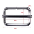 thumbnail image 4 of Slide Buckle Metal Multi-purpose Triglide Slide Webbing Slider for Fastener, 4 of 10