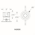 thumbnail image 3 of WAC Lighting Pop-in 4" Round 1-Light LED 5-CCT Recessed Kit in White, 3 of 5