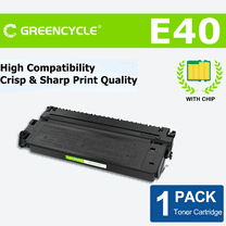 GREENCYCLE 1 Pack Compatible E40 Black Toner Cartridge Replacement for Canon E40 E20 E30 E16 E31 1491A002AA
