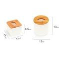 thumbnail image 2 of EXHUMKY 2Pcs Facial Tissue Holder Wood Moisture Resistance for General Users, 2 of 8