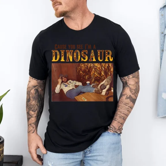 Cause You See I'M A Dinosaur Shirt BLACK Unisex S-5XL Hot Trending Shirt