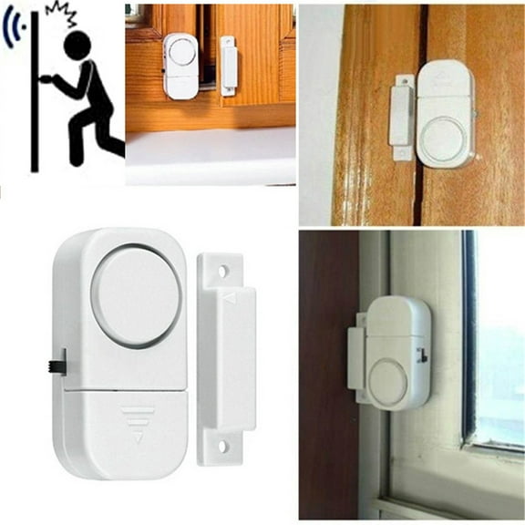 Wireless Home Security Alarm System with 90dB Siren Magnetic Sensor for Doors and Windows