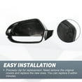 thumbnail image 4 of Cubierta de espejo retrovisor lateral para conductor y pasajero, reemplazo para Audi A6 S6 RS6 C7, par en negro brillante, 4 of 5
