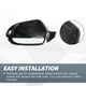 thumbnail image 4 of Cubierta de espejo retrovisor lateral para conductor y pasajero, reemplazo para Audi A6 S6 RS6 C7, par en negro brillante, 4 of 5