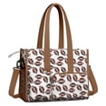thumbnail image 2 of Teacher Tote Bag,Brown Footballs Repeat Pattern Teacher Utility Tote Bag,Large Work Tote Bags for Women with Multiple Pockets,Top Zipper Closure,13.8x10.6x6.7 Inch, 2 of 5