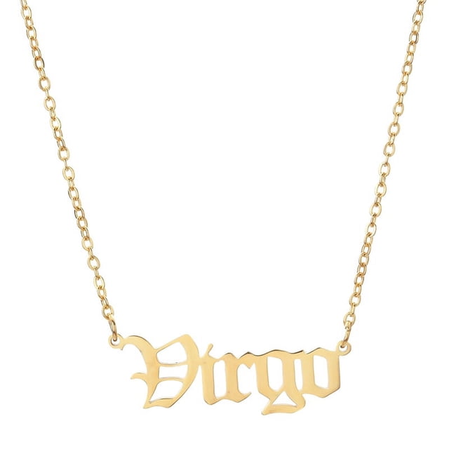 Collar con colgante de doce constelaciones de cadena de clavícula de acero inoxidable, regalo de Navidad