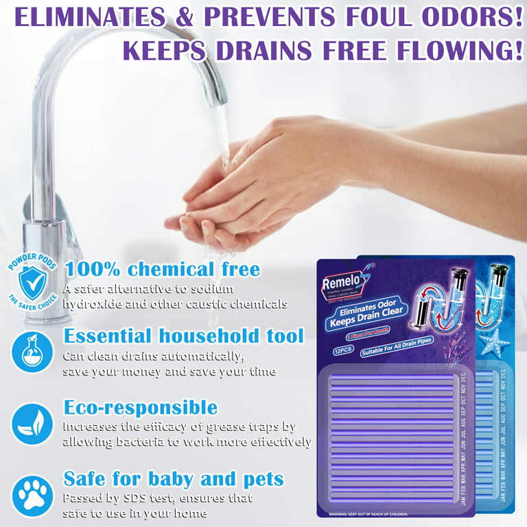Drain Cleaner Stick Remove Bad Smell of Drain, Toilet Pipes
