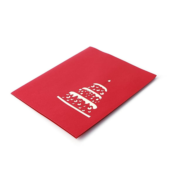 Paper Cake 3D for Pop Up Greeting Cards for Birthday Valentine's Day Graduation