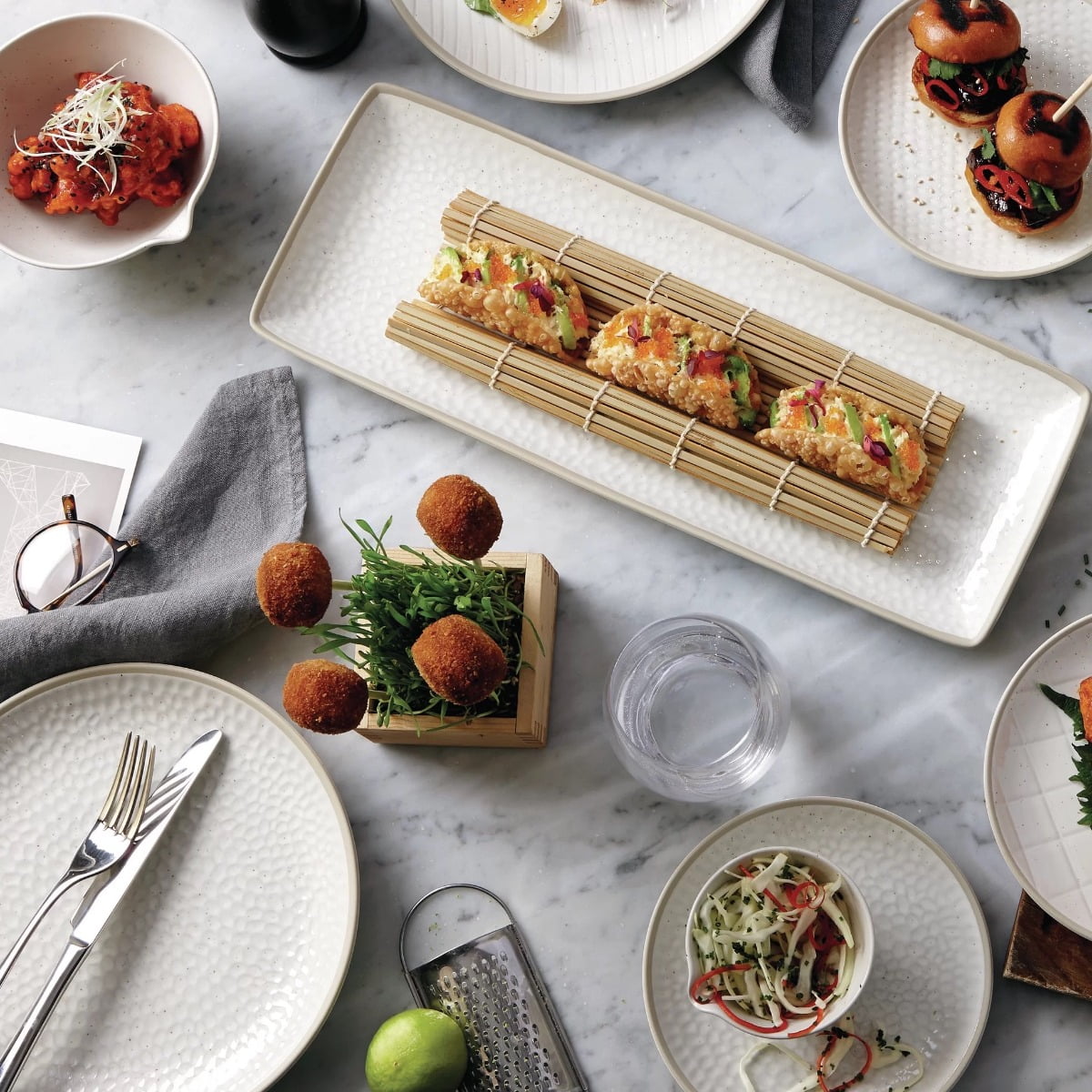 Maze Grill White 16-piece Dinnerware Set by Gordon Ramsay