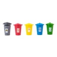 thumbnail image 1 of tamizeot 5xSmall Mini Trash Can Mini Curbside Garbage Pen Vehicle Trashcan Holder Bin 1:100, 1 of 4