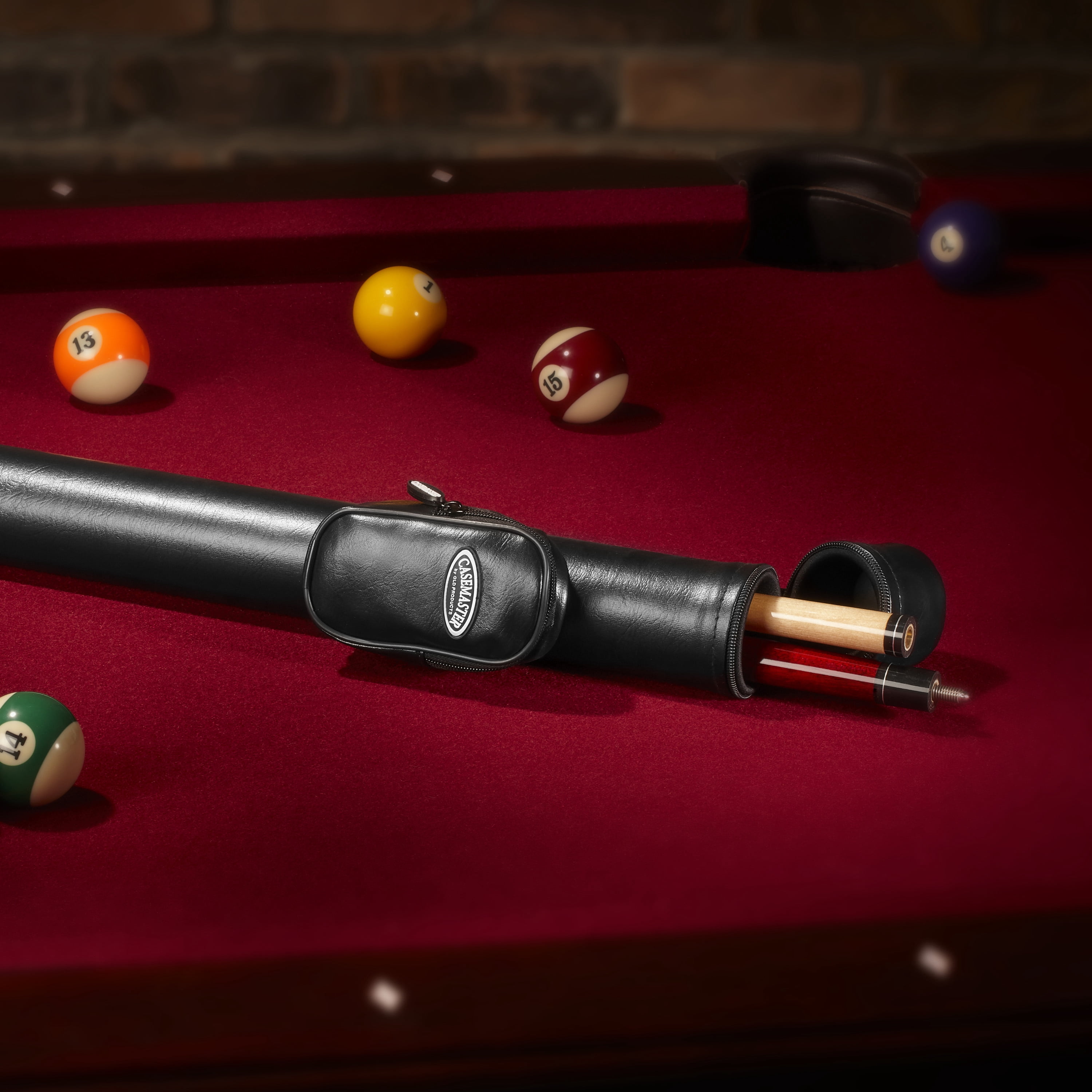 Viper Elite Series Black Unwrapped Cue and Casemaster Q-Vault Supreme Black Cue Case