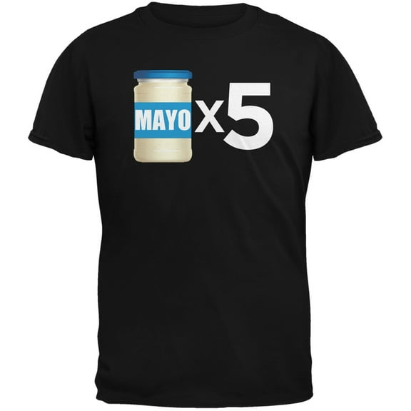 Cinco de Mayo - Mayo Times 5 Black Adult T-Shirt - Large