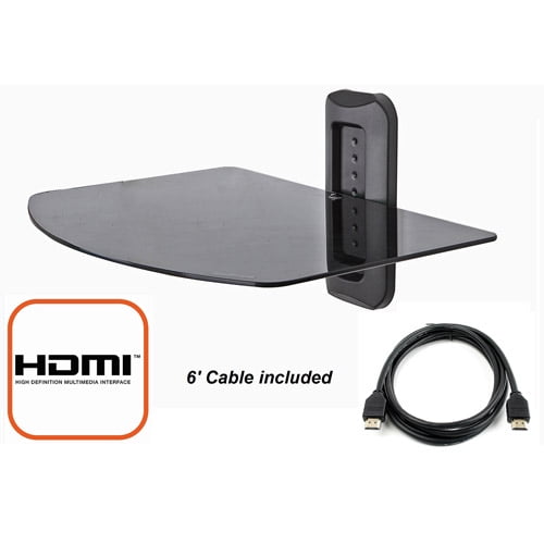 Com Adjule Shelf For Dvd Player Cable Box Receiver And Gaming Adjule Shelf For Dvd Player Cable Box Receiver And Gaming Consoles In Black With Hdmi