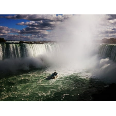 Canvas Print Canada USA Water Waterfall Landscape Stretched Canvas 10 x