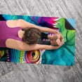 thumbnail image 5 of Chameleon 72.8"x26.8" Gym Towel with Features and Storage Bag – Yoga, Pilates, Fitness, and More, 5 of 6