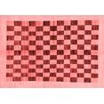 thumbnail image 1 of Ahgly Company Indoor Rectangle Checkered Red Modern Area Rugs, 3' x 5', 1 of 4