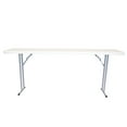 thumbnail image 3 of Rhino Plastic Table - 6' x 18" - White Granite, 3 of 5