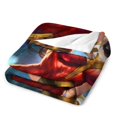thumbnail image 4 of Manta de franela cálida y acogedora de Wonder Woman para sala de estar, dormitorio, cama, sofá, camping, viajes, mantas de vellón para todas las estaciones, regalos para niños, niñas, niños y, 4 of 8