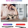 thumbnail image 4 of Allytechgroup Case for Samsung Galaxy A36 5G, Military Grade Protection Shockproof Cover with Metal Rotatable Ring Stand, Magnetic Car Mount Holder Case for Samsung Galaxy A36 5G, Gold, 4 of 6