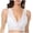 White, variant on PMVFHDE Women Bra Pure Color Lace Bra Wirefree Back Support Underwear For Comfort Blue