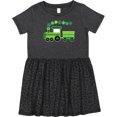 thumbnail image 3 of Inktastic St Patricks Irish Shamrock Train Girls Toddler Dress, 3 of 5