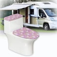 thumbnail image 6 of HELLHERO Easter Egg Pattern Toilet Lid Dust Cover Set, Elastic Installation Polyester Toilet Seat Cover, 17x21 Inches, 6 of 8