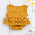 thumbnail image 2 of Baby Girl Sleeveless Ruffle Romper Dress, 2 of 6