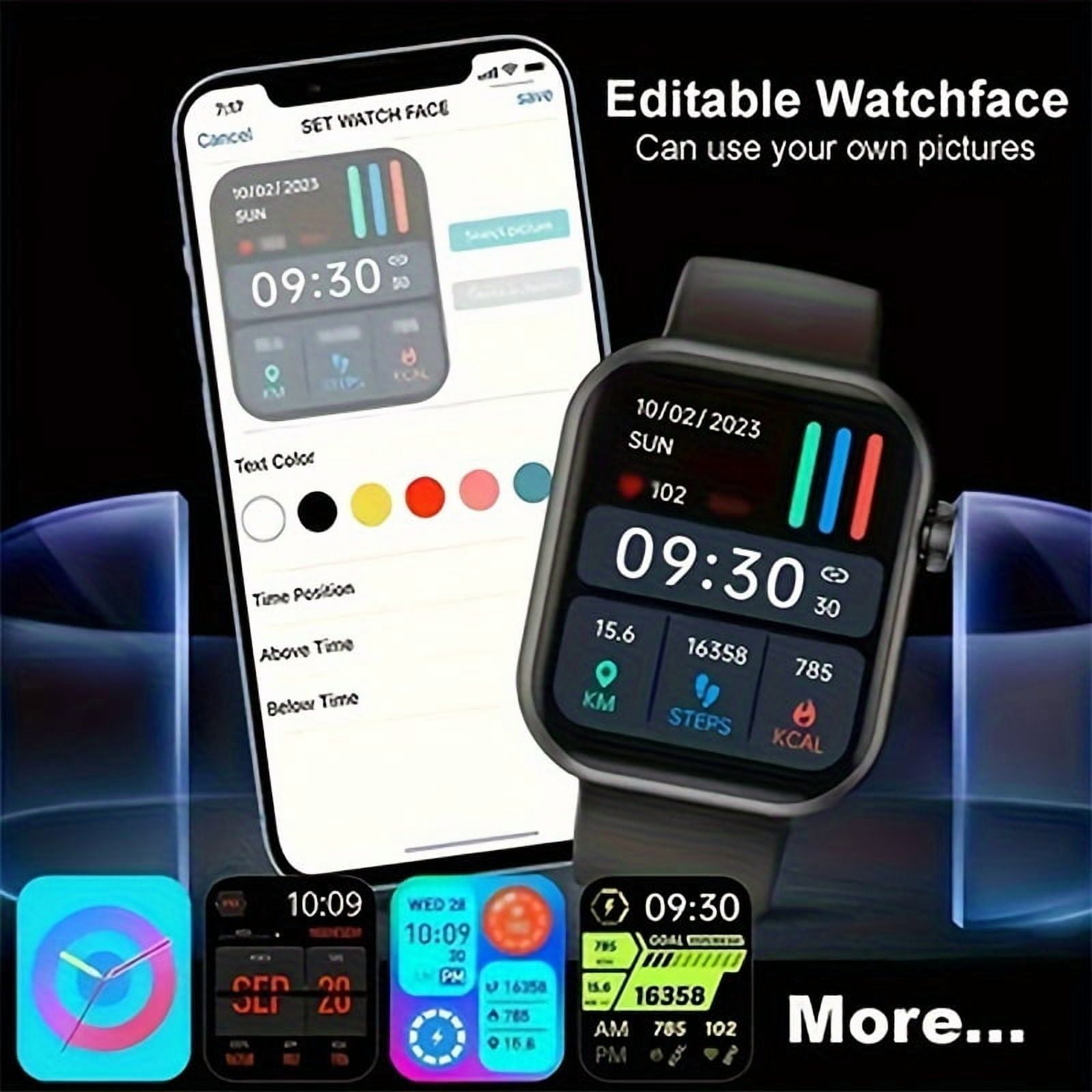 2024 New 2.01" Touch Screen Smartwatch with Talk Function, Dual Band GPS, Fitness Tracker for Men Women, iPhone Android Compatible