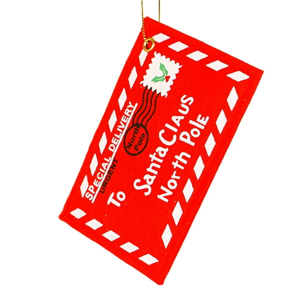 EeaseMX 6pcs bolsas de dulces de regalo de Navidad colgando en sobres de tela Santa Claus adornos de árbol de Navidad