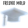 thumbnail image 2 of Graduation Cap Freshie Silicone Mold 2.5 x 3.75 x 0.8 Class of Graduate High School College Hat Gift Scented Aroma Beads Supplies Resin, Car Candles, Soap Oven Safe Bake Heat Resistant to 400 F, 2 of 6