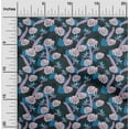 thumbnail image 2 of oneOone Cotton Poplin Blue Fabric Tropical Leaf Dress Material Fabric Print Fabric By The Yard 42 Inch Wide, 2 of 5