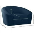 thumbnail image 5 of Meridian Furniture Riley Navy Velvet Chair, 5 of 5