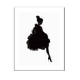 thumbnail image 1 of Dalazy Black Abstract Ink Single Leg Girl Unframed Simple Canvas Art HD Printed Oil Paintings Posters Pictures, 1 of 5