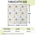 thumbnail image 2 of Princess Unicorn Pattern Square Fitted Tablecloth with Elastic Edge,Square Table Cover,Washable Elastic Table Cover for Home Kitchen Party Decor 34"x34", 2 of 6