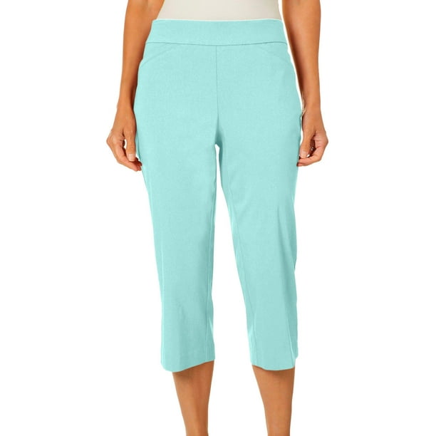 Coral Bay - Coral Bay Womens Millennium Pull On Capris 18 Mint green ...