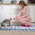 thumbnail image 3 of Blue Chicken Stripe Pattern Kitchen Rugs Sets Of 2,Anti Fatigue Kitchen Mat Rugs Non Slip Washable,Decorative Kitchen Floor Mats for Kitchen,Sink,Laundry,17"x30"+17"x47", 3 of 7