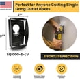 thumbnail image 6 of Qbit SQ1000-LV Low Voltage Outlet Box Saw Blade for Oscillating Power Multi-Tools, 6 of 8