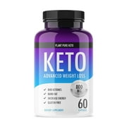 Plant Pure Keto - Ketogenic Fat Burner for Advanced Weight Loss Support - Burn Fat for Fuel Instead of Carbs - Ketosis Supplement with Nootropic Benefits - 60 Capsules