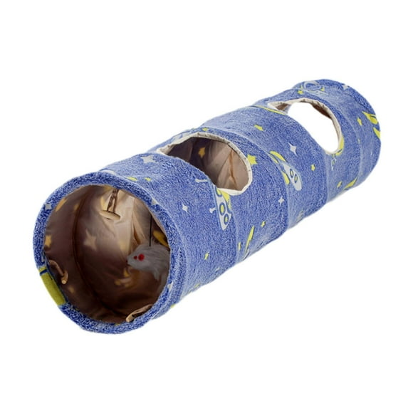 BELOVING Cat Tunnel Folding Cat Bed Cave Hide Tube Cat Toys for Rabbits Small Animals