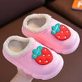 thumbnail image 5 of Wdgfv Machine washable cotton fuzzy slippers for girls Girls Slippers Warm Winter Fuzzy Lined Indoor Outdoor Comfortable Soft Sole Shoes For Pink 10-10.5 Years, 5 of 9