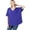 Brightblue, variant on Women's Tunic Top - Woven Airflow V-neck Dolman Short Sleeve T Shirts with Chest Pocket
