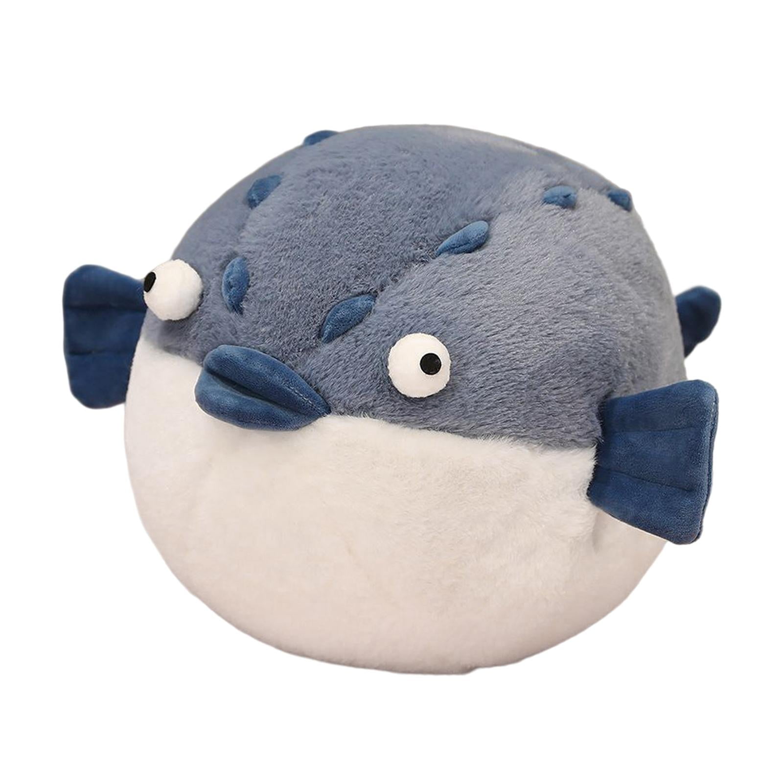Shangren Creative Puffer Fish Plush Toy Decorative Cute Animal Doll Crocodilian Blowfish B 45cm Other Multi