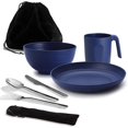 thumbnail image 1 of czcpp-Utensils, Kit de Camping Renea pour Voyage, Pique-Nique, Extérieur, Équipement de Camping Inclut Couteau, Cuillère, Fourchette Ensemble de Couverts, Tasse, Bol, Assiette, Essentiels pour 1, 1 of 4