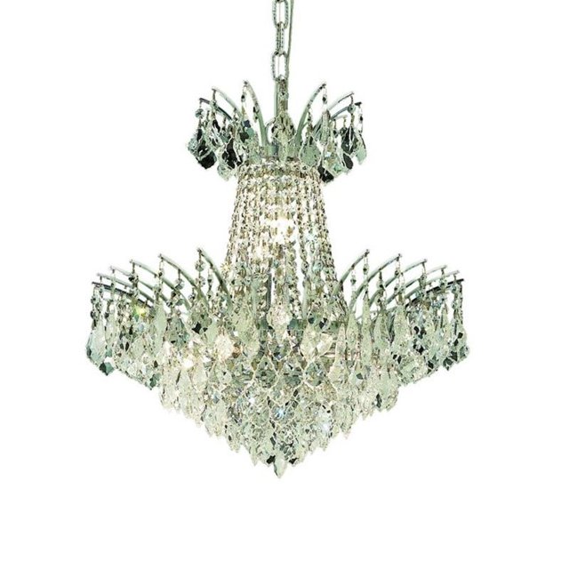 Elegant Lighting Victoria 19" 8 Light Royal Crystal Chandelier